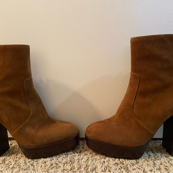 PAIGE Maren boots in Cocoa Suede Size 9 - Picture 5 of 8